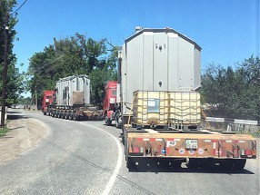 Перевозка трансформаторов (вес – 160 тонн, 280 тоннн) по маршруту Хоргос, КНР — Таджикистан